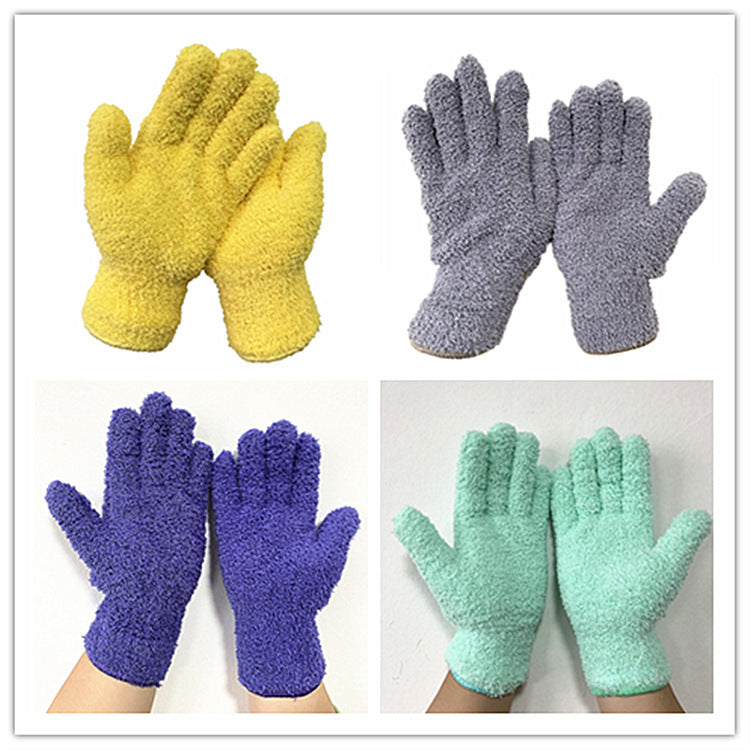Half Velvet Comfortable Fine Fiber Dust Gloves Limorista
