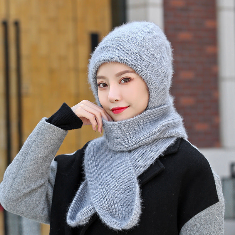 Hat And Scarf All-in-one Women&