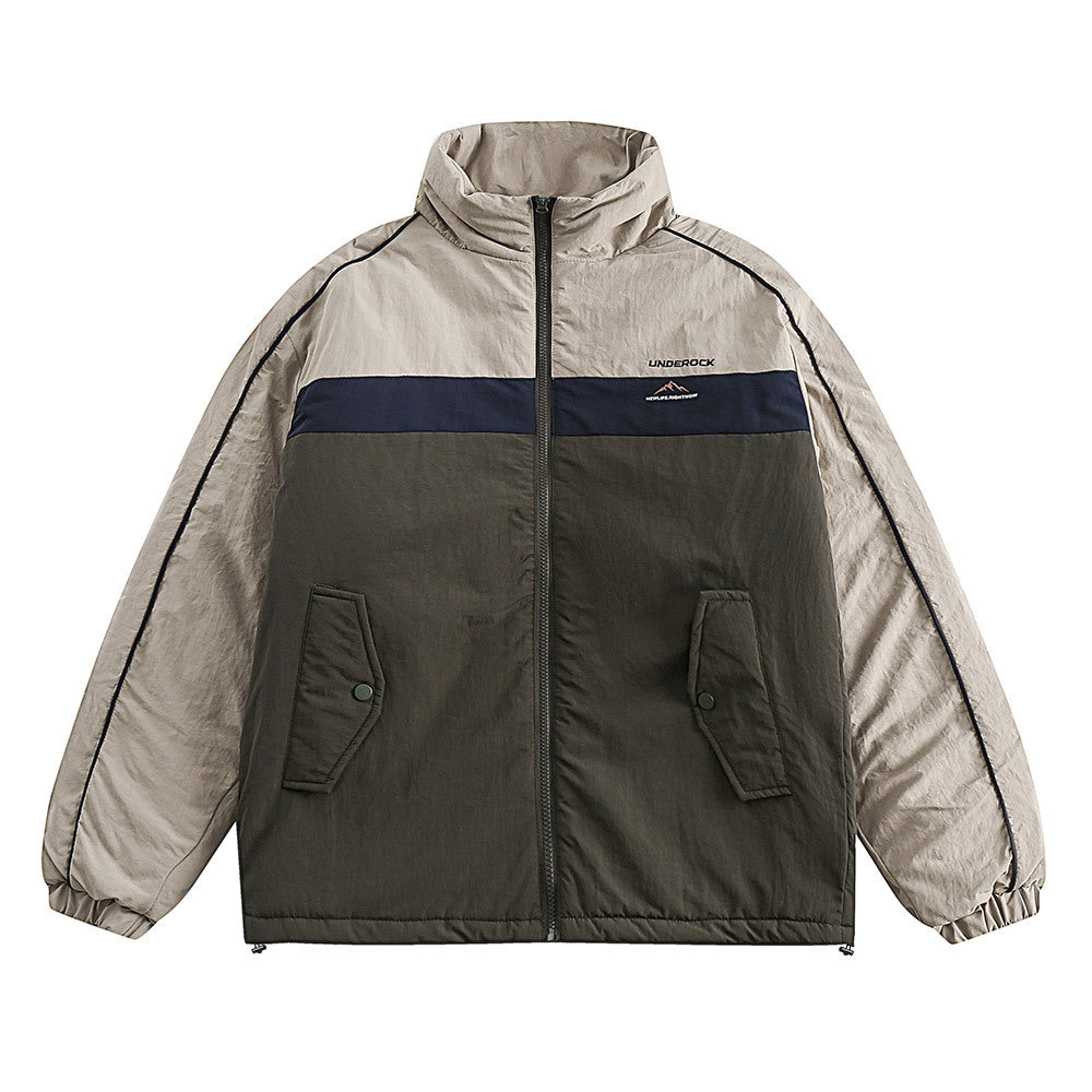 Casual Loose Solid Color Coat Japanese Trendy Cotton-padded Coat Limorista