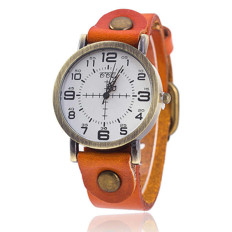 Belt Retro Neutral Watch European And American Digital Women&