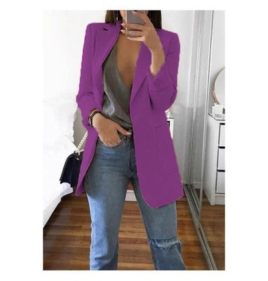 Lapel Slim Cardigan Temperament Blazer Limorista