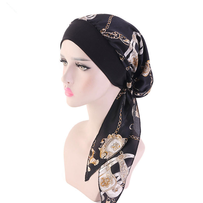 Stretch Hair Band Braid Hat Ethnic Style Fashion Scarf Muslim Ethnic Limorista