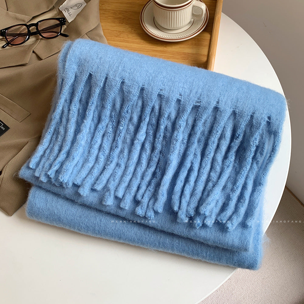 Autumn And Winter All-match Scarf High-grade Thickened Warm Scarf Limorista