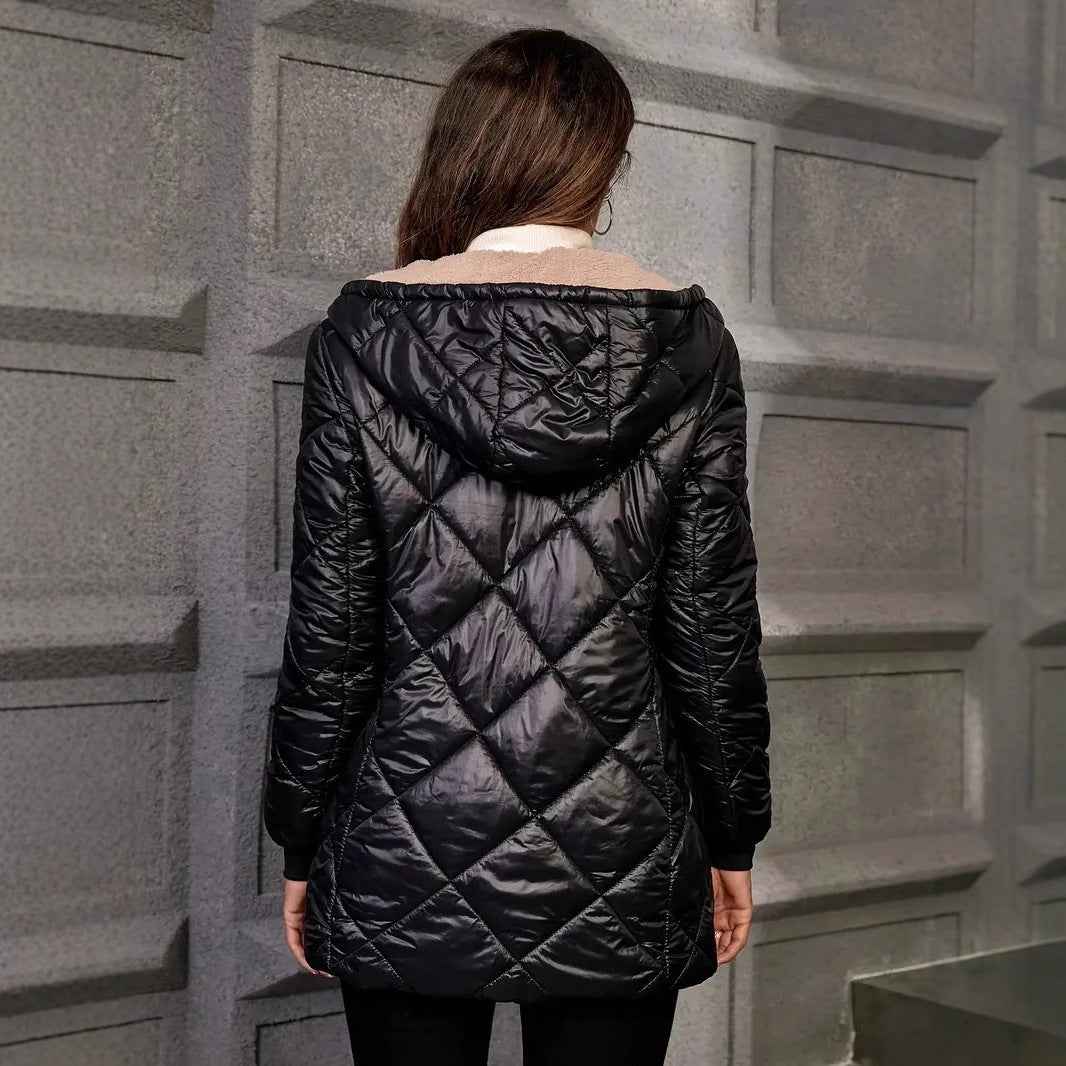 Limorista - Autumn And Winter Long Sleeves Diamond Lattice