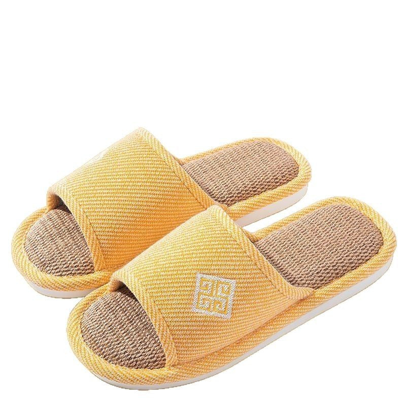 Linen Slippers For Women Spring And Autumn Non-slip Home Limorista