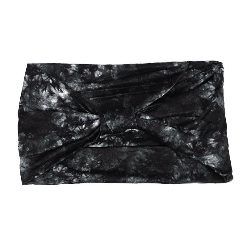 European And American New Tie-dye Sports Sweat-absorbent Hair Band Women&