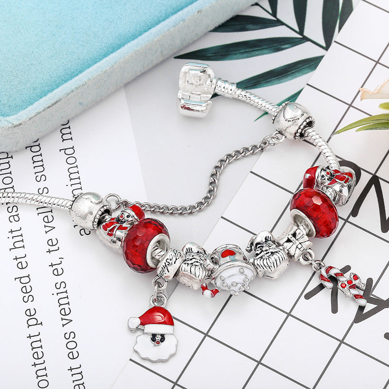 Bracelet DIY Santa Claus Truncheon Pendant Bracelet Limorista
