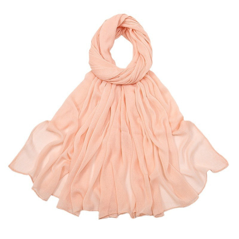 Curling Rayon Wrinkle Scarf Women&