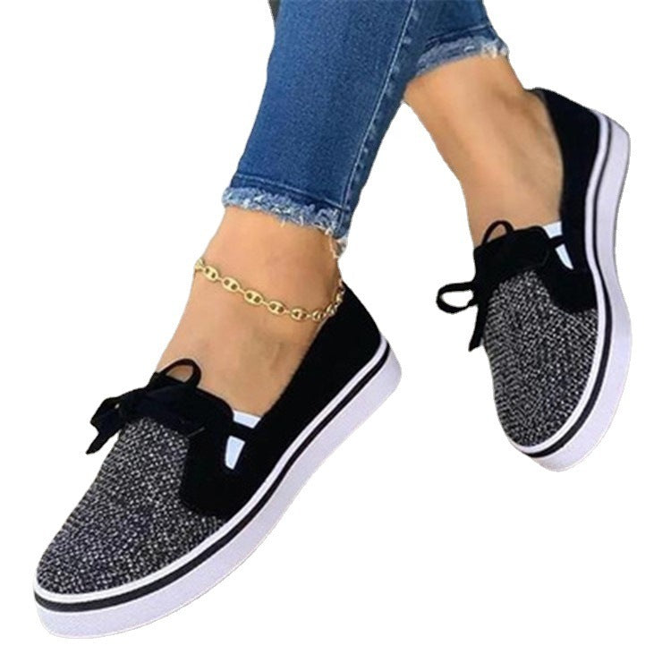 Fall New Flat Shoes Female Low Top Shallow Mouth Limorista