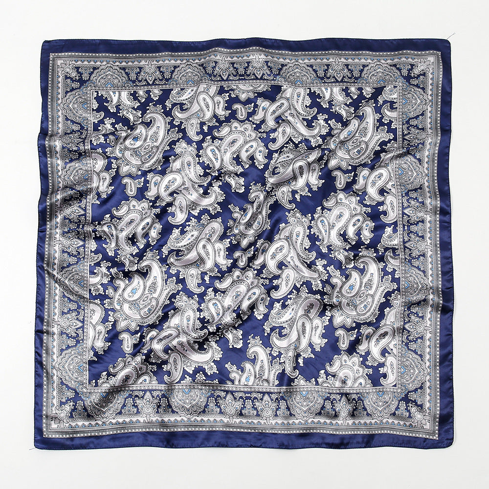 Paisley Printed 90 Square Scarf Retro Fashion Shawl Limorista