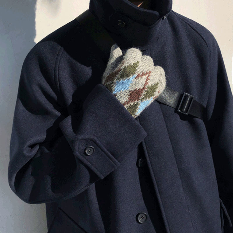 British Style Trench Coat Woolen Cloth Limorista
