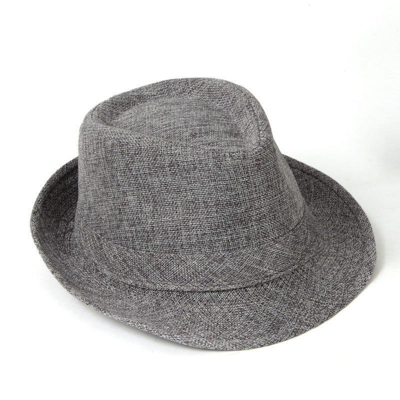 Manufacturers Supply Jazz Hat British Style Cotton And Linen Solid Color Top Hat Limorista