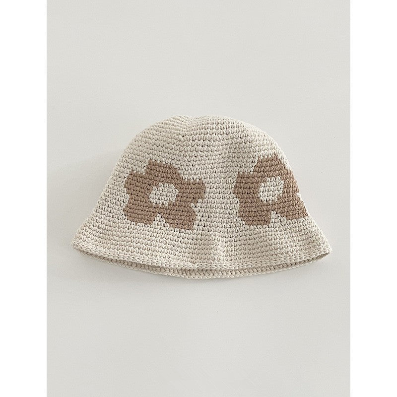 Japanese-style Retro Hollow Flower Handmade Knitted Bucket Hat Women Limorista
