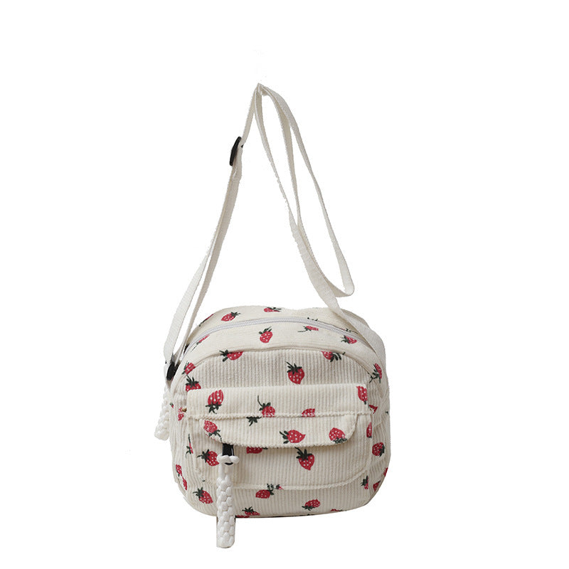 Corduroy Cloth Bag Women&