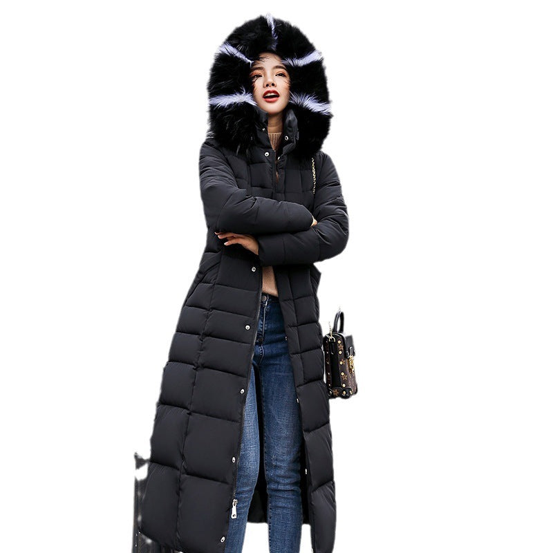 Slim-fit Over-the-knee Padded Cotton Coat Winter Coat Limorista