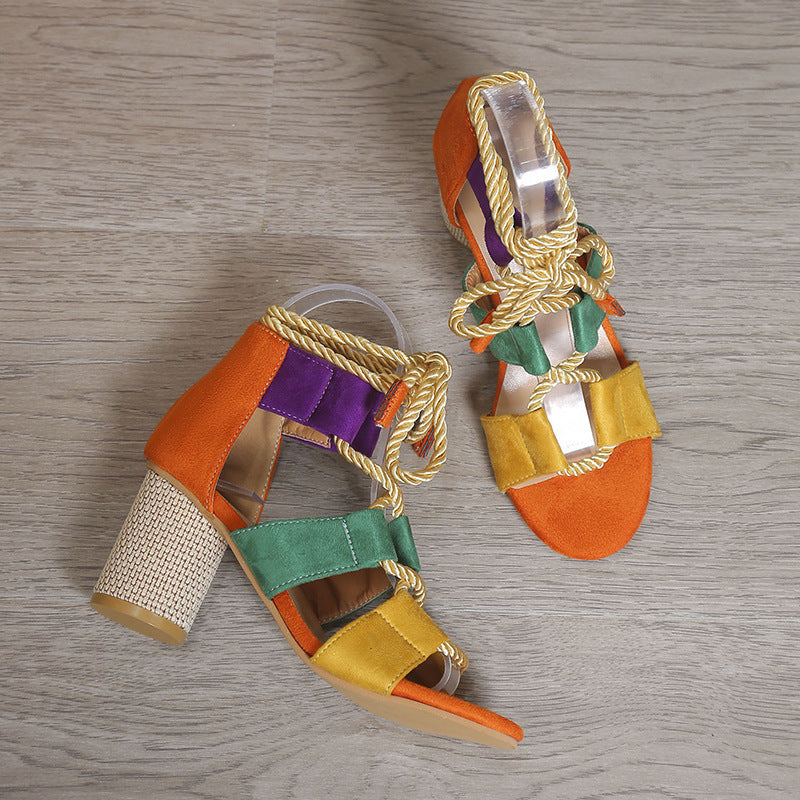 High Heel Chunky Heel Women&