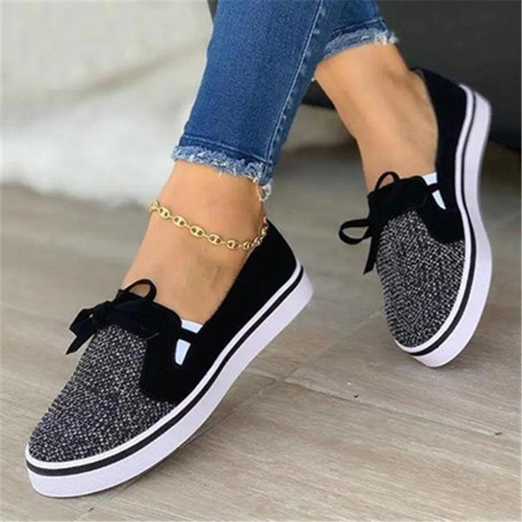 Fall New Flat Shoes Female Low Top Shallow Mouth Limorista
