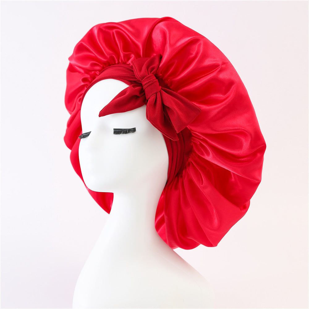 New Silk Bonnet For Sleeping Women Satin Bonnet Hair Bonnet Night Sleep Cap Scarf Wrap For Curly Hair With Tie Band For Curly Hair Limorista