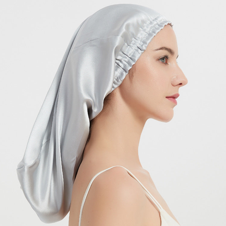 Silk Long Tube Nightcap Hair Care Thermal Heat Cap Limorista