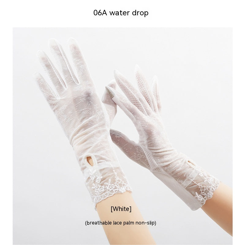 Lightweight Breathable Lace Sun Protection Gloves Limorista