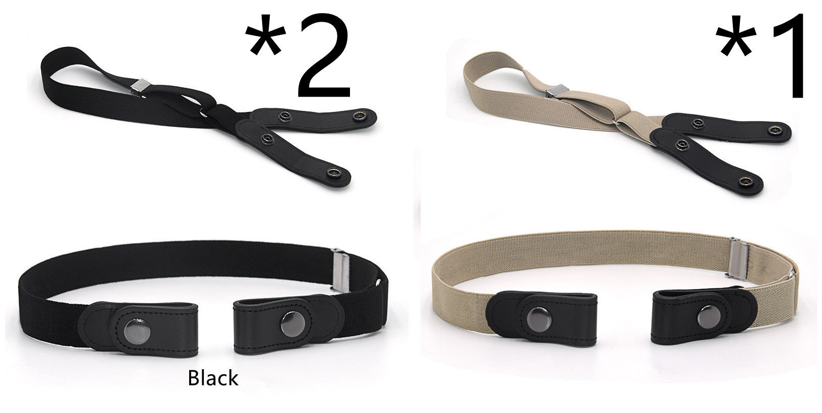 Jeans Belt Seamless Elastic Without Buckle All-match Lazy Belt Limorista