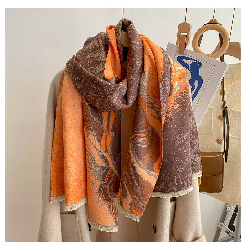 Style Double-sided Thickened Warm Scarf Limorista