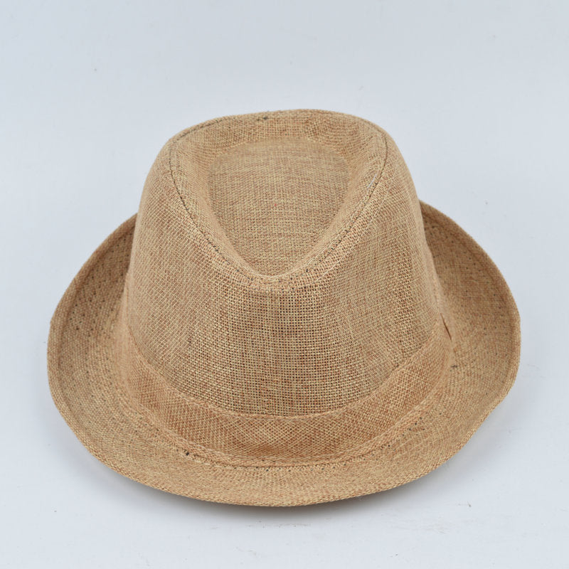 Manufacturers Supply Jazz Hat British Style Cotton And Linen Solid Color Top Hat Limorista