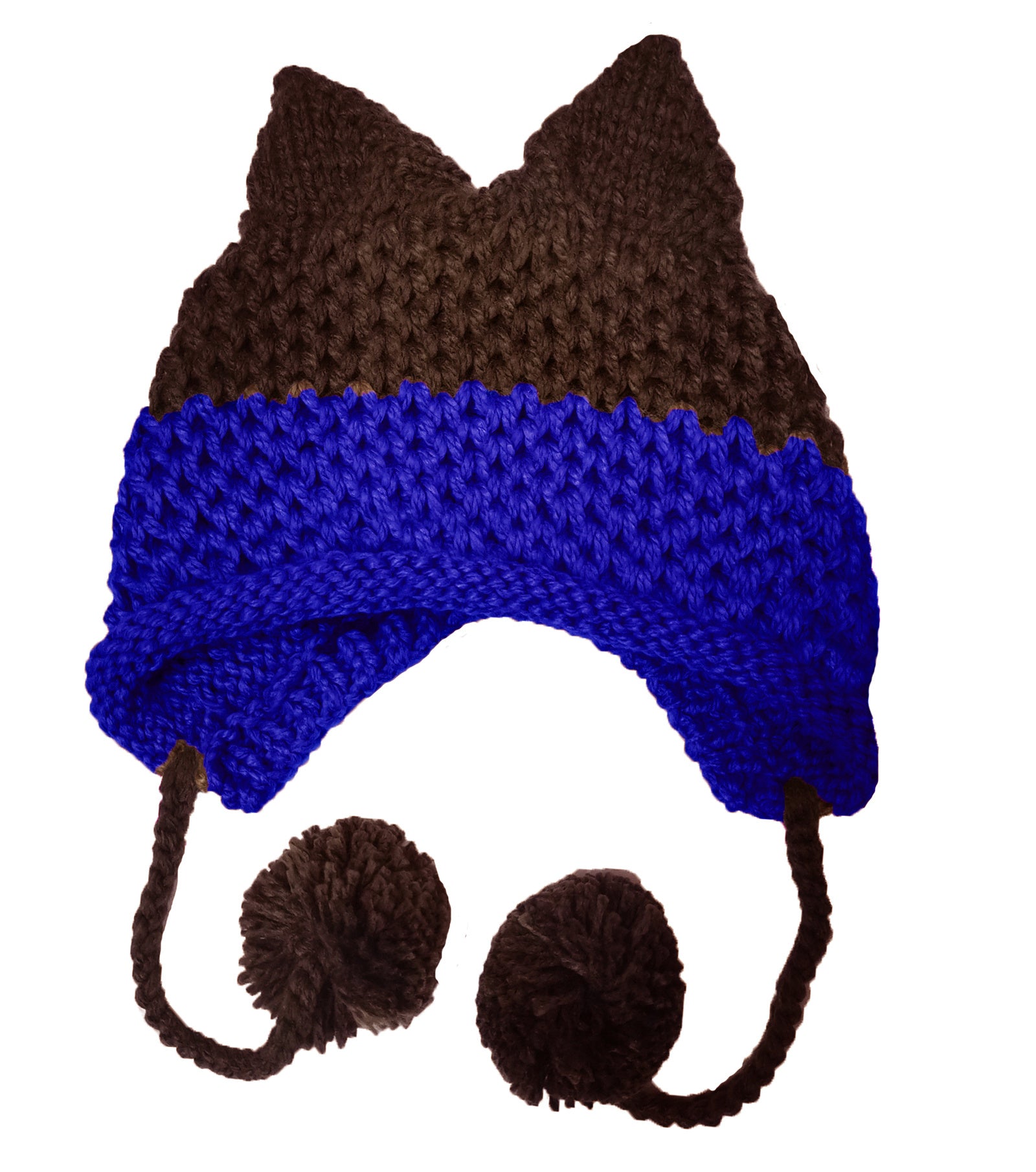 Fox Hat Colorblock Ear Fur Ball Limorista