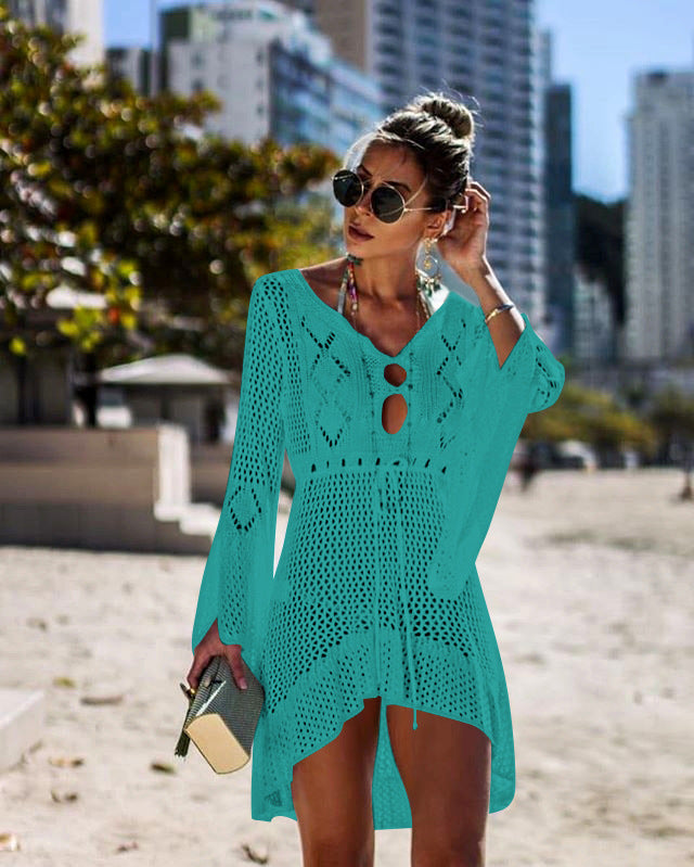 .Bikini Women Swimsuit Cover-up Beach Bathing Beach Dress Limorista
