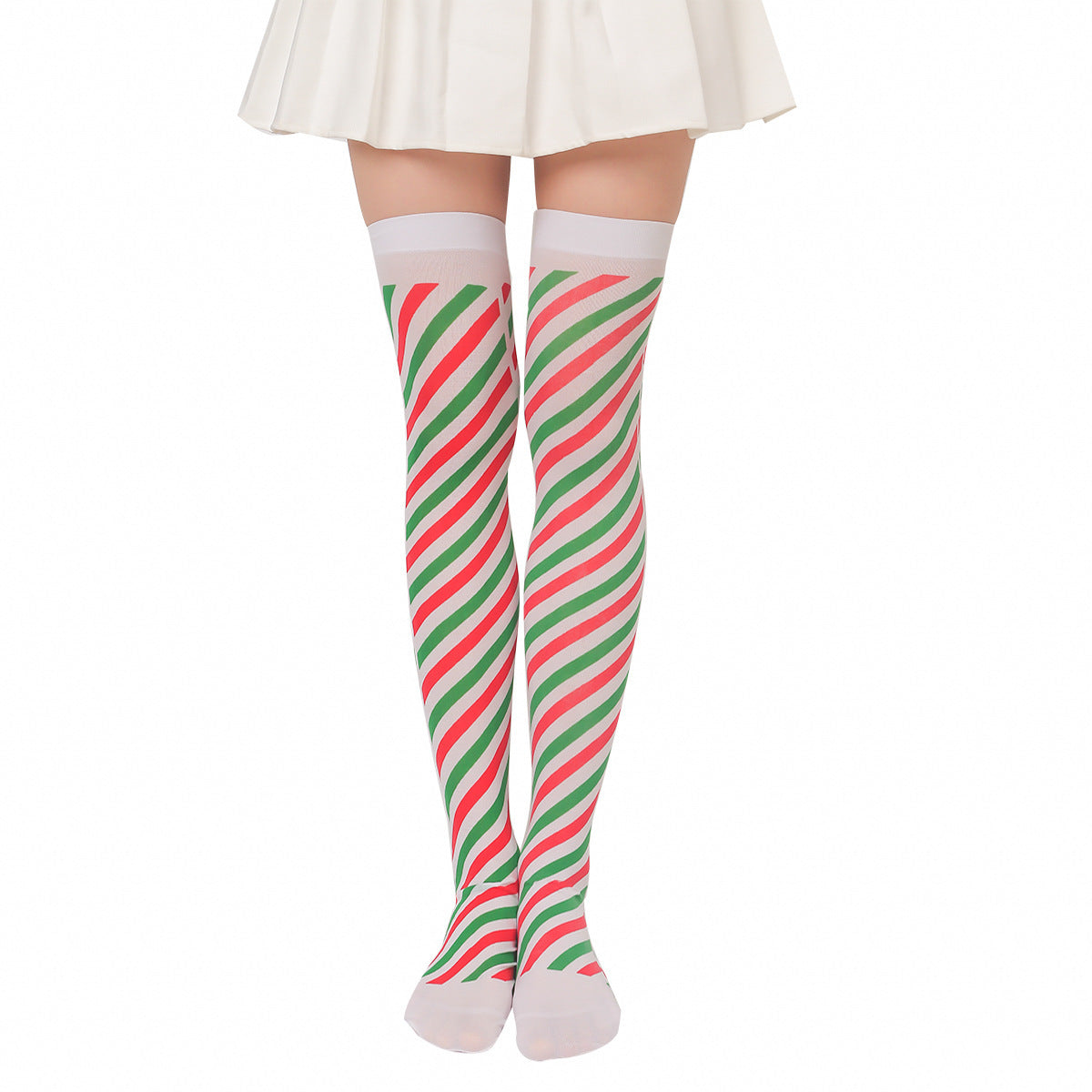 Christmas Plush Doll Knee Socks Bow Stockings Limorista
