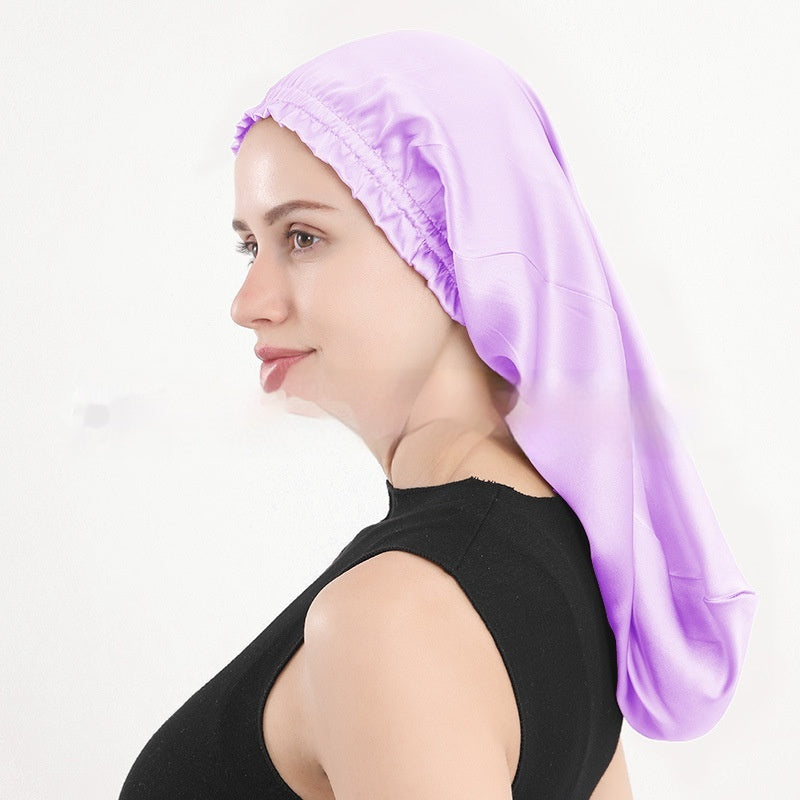 Silk Long Tube Nightcap Hair Care Thermal Heat Cap Limorista
