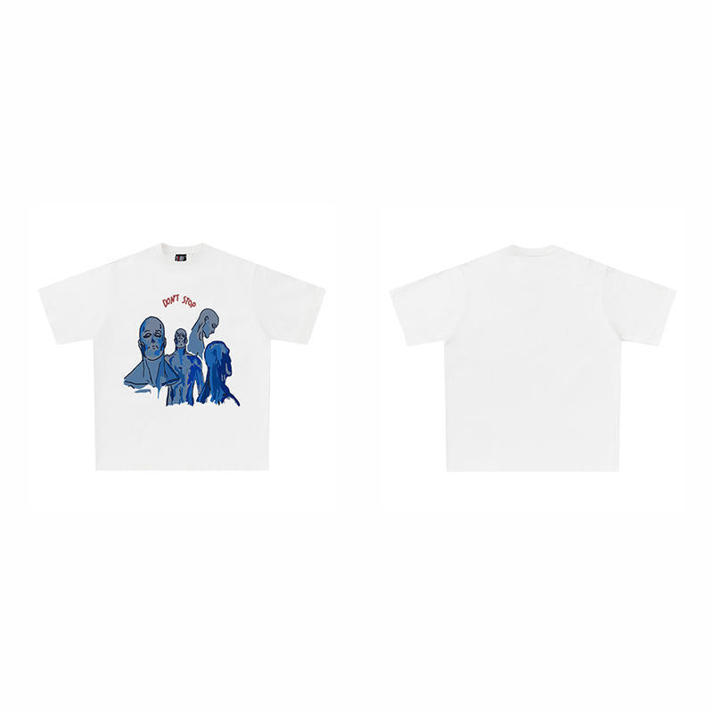 Hand-painted Printed American Short Sleeve Limorista