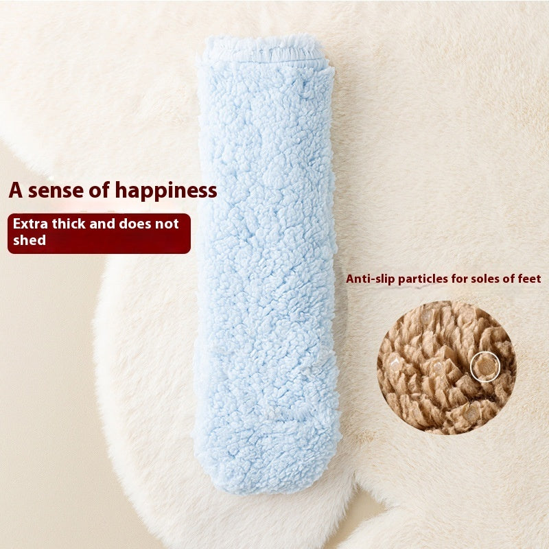 Winter Floor Socks Velvet Thicken Warm Coral Velvet Cute Socks Japanese-style Home Footwear Non-slip Socks New Year Gifts Winter Gadgets Limorista