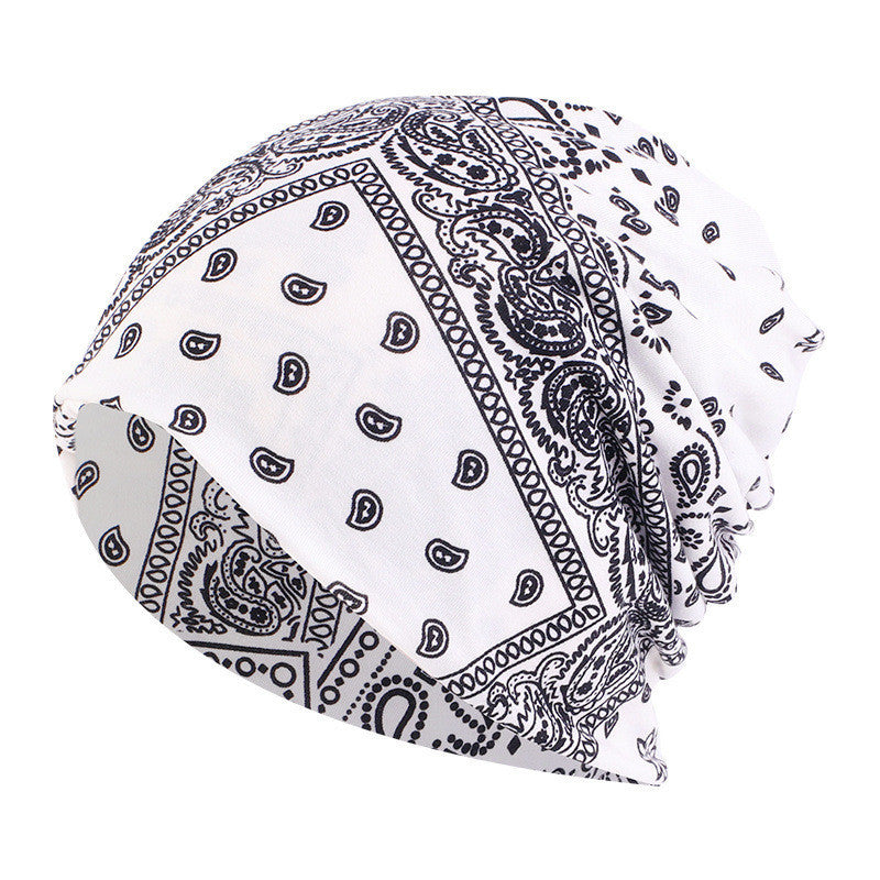 New Warm Couples Pullover Print Bandana Hat Limorista