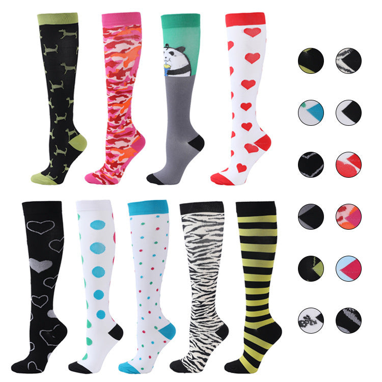 Sports Compression Socks Pattern Stretch Stockings Limorista