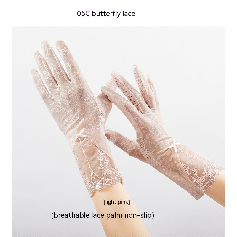 Lightweight Breathable Lace Sun Protection Gloves Limorista