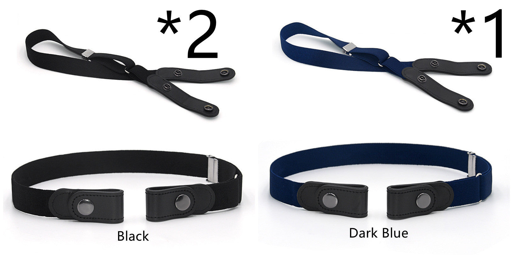Jeans Belt Seamless Elastic Without Buckle All-match Lazy Belt Limorista