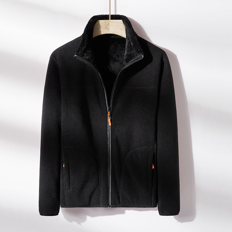 Limorista - Fashion Outdoor Polar Fleece Double-sided Coral Fleece Jacket