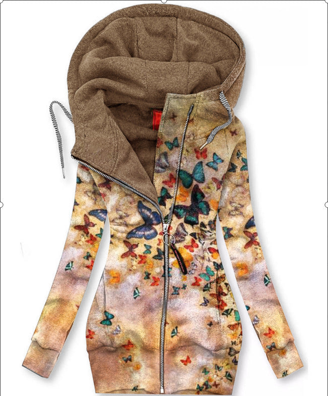 Slim-fit Long-sleeved Sweatshirt With Zipper Limorista