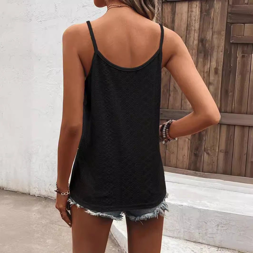 New Solid Color And V-neck Women&