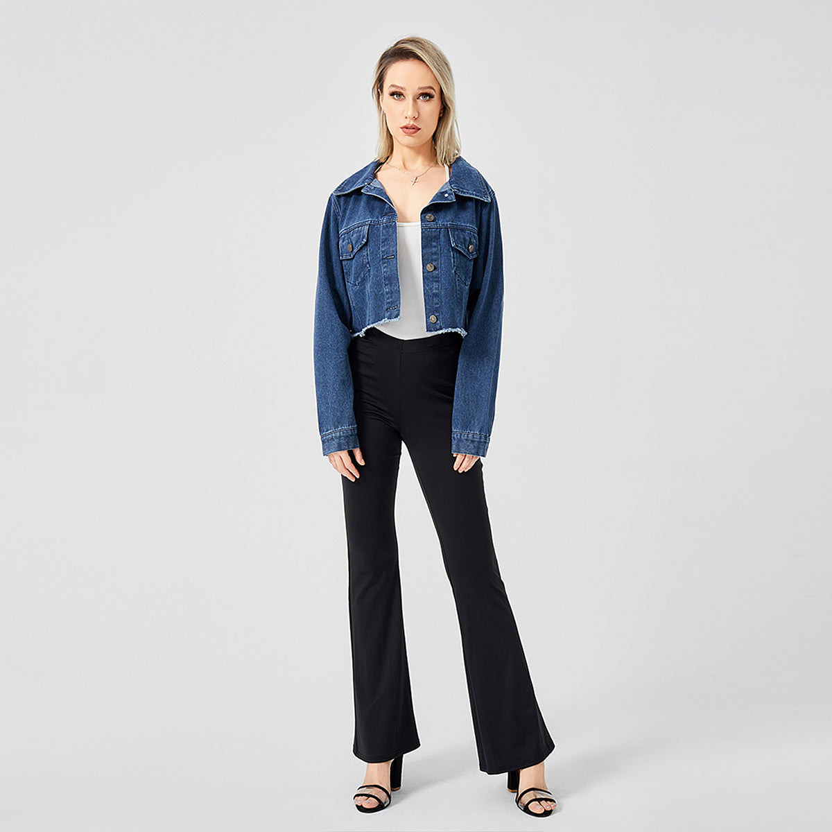 The Raw Edge Design Is Retro And Loose With A Soft Denim Jacket Limorista