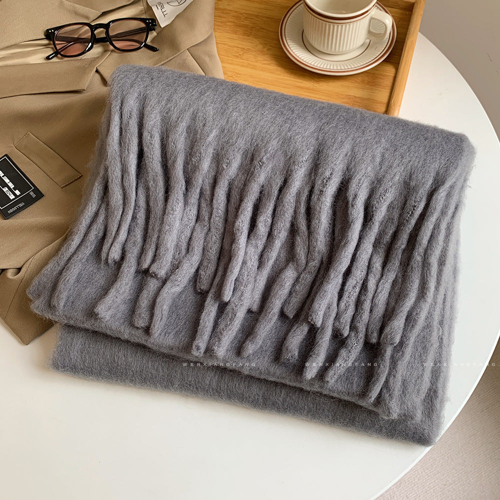 Autumn And Winter All-match Scarf High-grade Thickened Warm Scarf Limorista