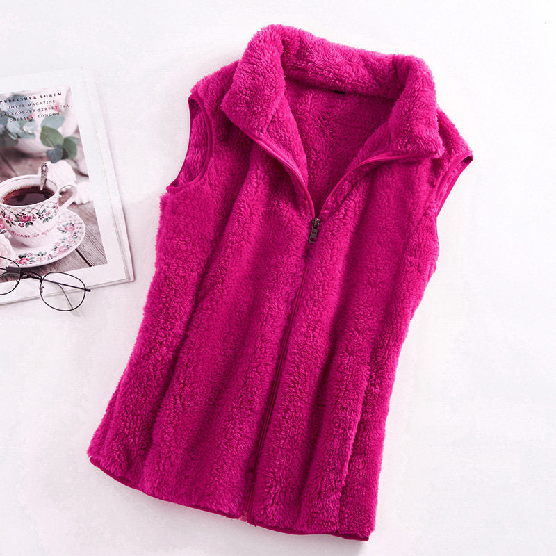 Double-sided Fleece Sweater Women&