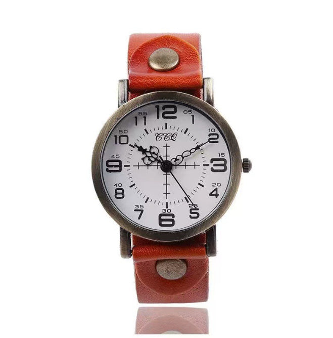 Belt Retro Neutral Watch European And American Digital Women&
