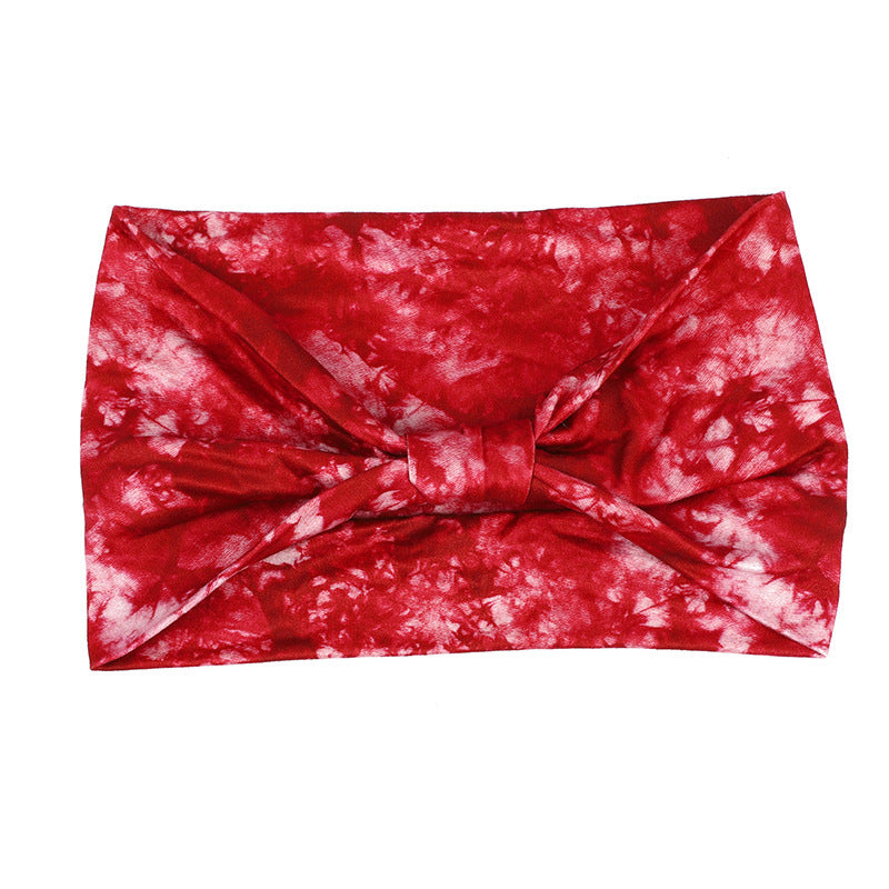 European And American New Tie-dye Sports Sweat-absorbent Hair Band Women&