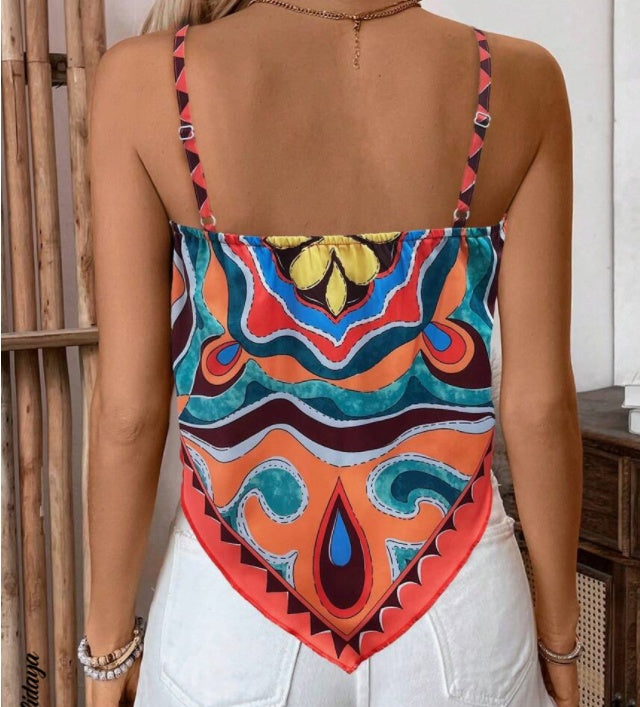 Limorista - Printed Green Plant Positioning Vest