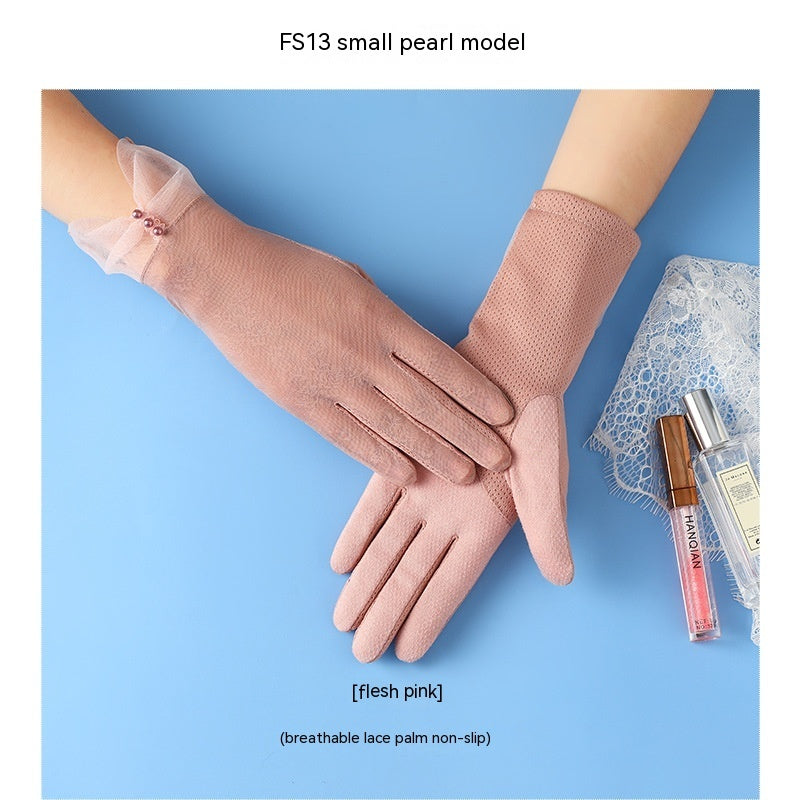 Lightweight Breathable Lace Sun Protection Gloves Limorista