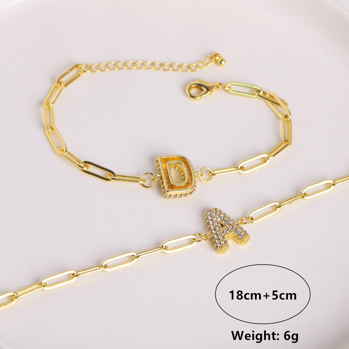 18K Bubble Balloon 26 English Zircon Clip Bracelet Limorista