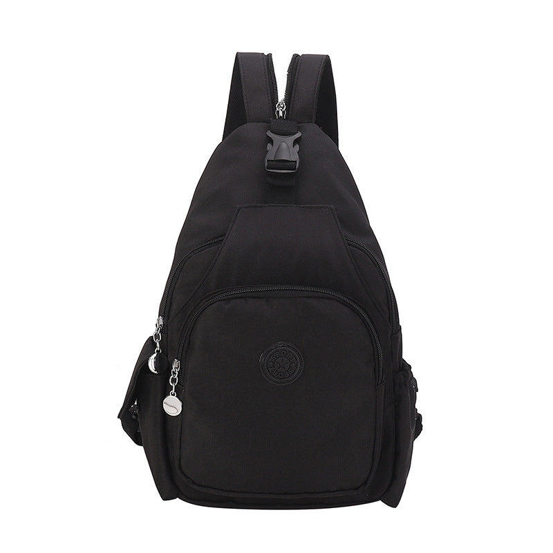 Single Shoulder Crossbody Chest Bag Double Back Large Capacity Women&