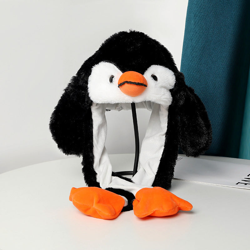 Warm Plush Moving Ear Hat Limorista